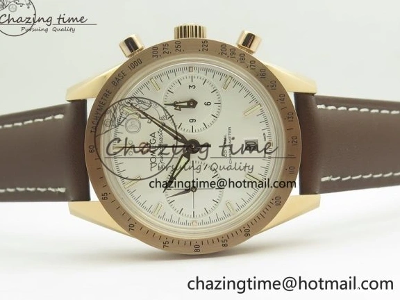 0126 AllSeason Speedmaster ’57 Co-Axial RG OMF 1:1 Best Edition White Dial On Leather Strap A9300 (Free Leather Strap) 8063